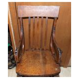 Antique Solid Wood High Chair