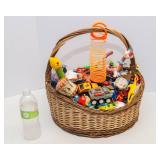 Basket Full of Vintage Toys – Assorted Lot