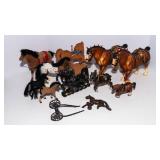 Vintage Horse Figurines – Large Assorted Collection - Including Two Breyer Horses