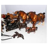 Vintage Horse Figurines – Large Assorted Collection - Including Two Breyer Horses