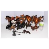 Vintage Horse Figurines – Large Assorted Collection - Including Two Breyer Horses