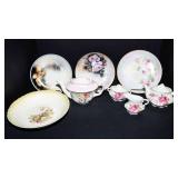 Floral Dishware Set – Plates, Teapots, Creamer & Sugar Bowl