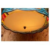 Schmidt Beer Tiffany Style Hanging Lamp – Vintage Bar Light