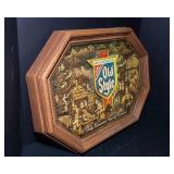 Old Style Beer (Heileman’s Brewing) Plastic Bar Sign – Wood Style Pub Decor