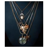 Gold Tone Necklaces – Set of 6