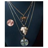 Gold Tone Necklaces – Set of 6
