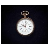 Antique Remontoir 10 Rubis Pocket Watch – Likely Silver Case