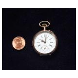 Antique Remontoir 10 Rubis Pocket Watch – Likely Silver Case