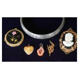 Necklace Pendants & Copper Bangle Bracelet