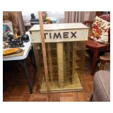 Vintage Timex Lighted Display Case – 1970s Rotating Display