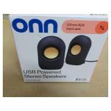 Onn USB Powered Stereo Speakers...