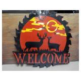 Welcome Metal Décor 24 x 23" with ...