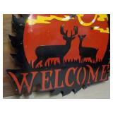 Welcome Metal Décor 24 x 23" with ...
