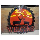 Welcome Metal Décor 24 x 23" with ...