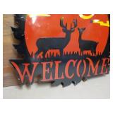 Welcome Metal Décor 24 x 23" with ...
