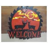 Welcome Metal Décor 15 x 15" with ...