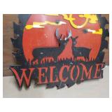 Welcome Metal Décor " with Hanging...