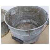 2 Metal Pails - perfect for plants ...