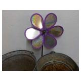 2 Metal Pails - perfect for Plants ...