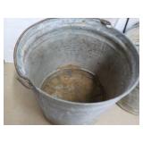 2 Metal Pails - perfect for Plants ...