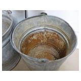 2 Metal Pails - perfect for Plants ...