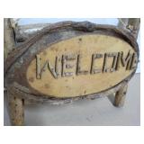Wood Welcome Sign 10 x 10"...