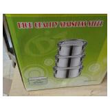 3 pc Stainless Steel Storage Set...