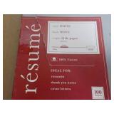 Resume White Paper, Post-It Tabs, a...