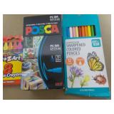 Craft Paint, Crayons and Colored Pe...