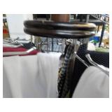 Scarves and Belts on Hanging Holder...