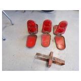 Vintage Set of 3 Emergency Roadside Reflectors
