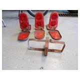 Vintage Set of 3 Emergency Roadside Reflectors