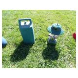 Two Kerosene Coleman Lanterns with Extra Mantels & Funnels