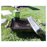 LP Gas Grill with Lava Rock in Bottom & New LP Tank