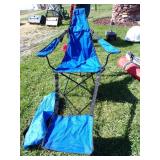 One Blue Camping Lounge Chair (Like New)