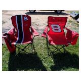Two Dale Jr. Camping Chairs (like new)