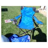 Two Blue Camping Chairs (Like New)