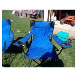 Two Blue Camping Chairs (Like New)