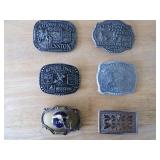 Set of 6 Belt Buckles