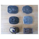Set of 6 Belt Buckles