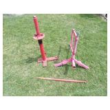 Pittsburgh Tire Changer and Motorcycle Tire Adaptor with Manuals