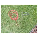 Drink Holder and Fishing Pole Holder.  Also a Seat for the top of a 5 gallon bucket and a Grill Basket.