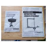 Pittsburgh Tire Changer and Motorcycle Tire Adaptor with Manuals