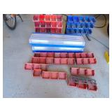 Two 15 Bin Storage Racks & Containers