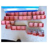 Two 15 Bin Storage Racks & Containers