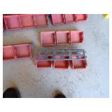 Two 15 Bin Storage Racks & Containers