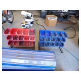 Two 15 Bin Storage Racks & Containers