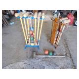 Two Croquet Sets Vintage