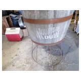 Mountain Dew Pop Barrel with Stand and Insert for Pop