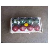 In original Box Bocce Ball Set (older concrete playing balls)